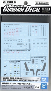 Bandai 133(2652658) Gundam Decal for Mobile Suit Gundam - The Witch from Mercury Multiuse [1]