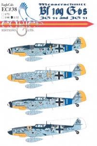 EagleCals Decal EC#38 Bf109G-5/G-6 of JG54 & JG51