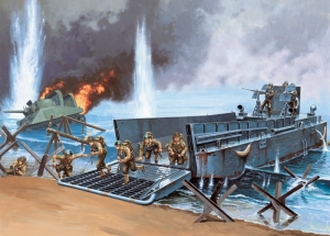 Italeri 6436 1/35 LCM 3 50ft Landing Craft w/3 Crew & 6 Soldiers of 29th Infantry Division