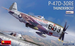 MiniArt 48023 1/48 P-47D-30RE Thunderbolt (Bubbletop w/Dorsal Fin) [Basic Kit]