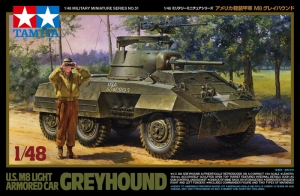[Modeller's Kit] Tamiya 32551 1/48 U.S. M8 Light Armored Car "Greyhound" *(Please Read Description before Ordering)