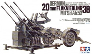 Tamiya 35091 1/35 German 2cm Flakvierling 38 w/Mit Sd.Ah.52