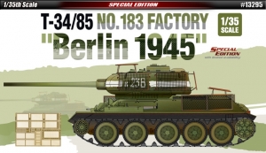 Academy 13295 1/35 T-34/85 w/Bedspring Armor "No.183 Factory, Berlin 1945"
