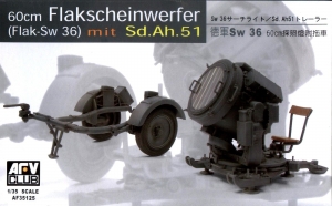 AFV Club AF35125 1/35 German 60cm Flakscheinwerfer (Flak-Sw 36) mit Sd.Ah.51 Trailer