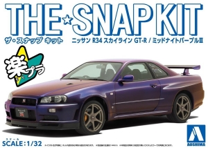 Aoshima 11-C(06252) 1/32 Nissan R34 Skyline GT-R (Midnight Purple III) [The Snap Kit]