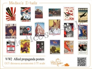 Medico's D-tails #003 1/35 W.W.II Allied Propaganda Posters (Part 1)  
