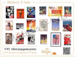 Medico's D-tails #004 1/35 W.W.II Allied Propaganda Posters (Part 2)