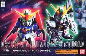 Bandai BB(0160407) MSZ-006 Zeta Gundam & RX-93 Nu Gundam (HWS Ver.) (SD)