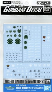 Bandai 127(2578996) Gundam Decal for HG 1/144 Mobile Suit - Gundam 00 the Movie Multiuse (1)