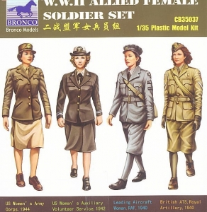 Bronco CB35037 1/35 W.W.II Allied Female Soldier Set
