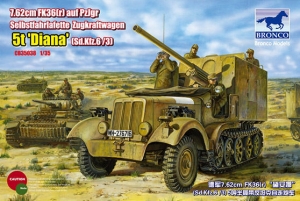 Bronco CB35038 1/35 7.62cm FK36(r) auf PzJgr Selbstfahrlafette Zugkraftwagen 5t "Diana" (Sd.Kfz.6/3)