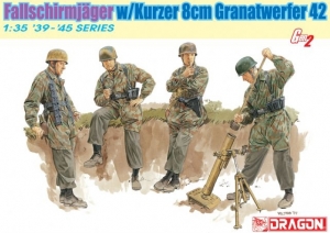 Dragon 6373 1/35 Fallschirmjager w/Kurzer 8cm Granatwerfer 42 (Gen-2)