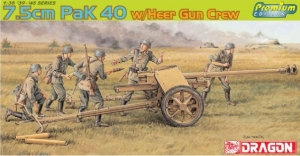 Dragon 6433 1/35 7.5cm Pak 40 w/Heer Gun Crew