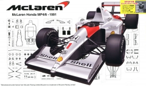 Fujimi GP-25EX-1(09215) 1/20 McLaren Honda MP4/6 (Japan Grand Prix 1991) w/Photo-Etched Parts