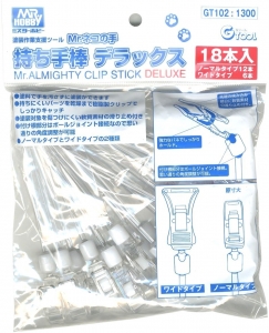 Mr Hobby GT102 Mr. Almighty Clip Stick - Deluxe (18 Pcs)