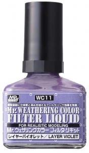 Mr Hobby WC-11 Mr. Weathering Color FILTER LIQUID [Layer Violet] 40ml