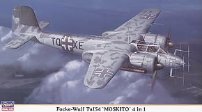 Hasegawa 00989  1/72 Focke-Wulf Ta154 "Moskito" (4 in 1)