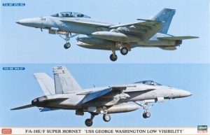 Hasegawa 01933 1/72 F/A-18E/F Super Hornet "USS George Washington Low Visibility" (2 Kits)