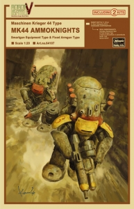 Hasegawa 64107 1/20 Maschinen Krieger 44 Type MK44 Ammoknights - Smartgun Equipment Type & Fixed Armgun Type [Robot Battle V]