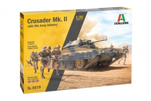 Italeri 6579 1/35 Crusader Mk.II w/8th Army Infantry