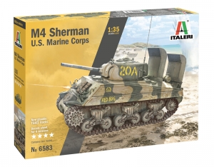 Any Order + Italeri 6583 1/35 M4A2/M4A3 Sherman "U.S. Marine Corps"