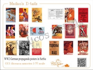 Medico's D-tails #001 1/35 W.W.II German Propaganda Posters in Serbia (Part 1)