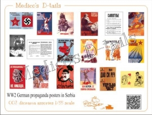 Medico's D-tails #002 1/35 W.W.II German Propaganda Posters in Serbia (Part 2)