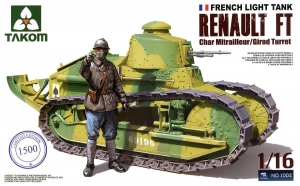 Takom 1002 1/16 French Light Tank Renault FT "Char Mitrailleur/Girod Turret"