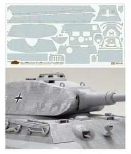 Tamiya 12649 1/35 Zimmerit Coating Sheet for Kingtiger "Porsche Turret"