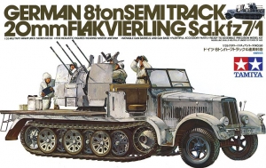 Tamiya 35050 1/35 German 8ton Semi Track 20mm Flakvierling Sd.kfz.7/1