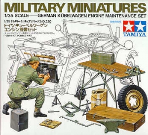 Tamiya 35220 1/35 German Kubelwagen Engine Maintenance Set