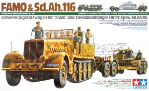 Tamiya 35246 1/35 German 18-ton Heavy Half-Track "FAMO" & Tank Transporter Sd.Ah.116