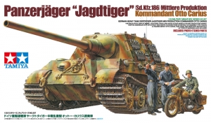 Tamiya 35307 1/35 Panzerjager "Jagdtiger" (Sd.Kfz.186) Mittlere Produktion "Kommandant Otto Carius"