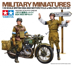 Tamiya 35316 1/35 British BSA M20 Motorcycle w/Military Police Set