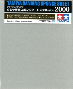 Tamiya 87170 Sanding Sponge Sheet - #2000