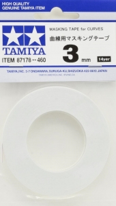 Tamiya 87178 3mm Flexible Masking Tape for Curves