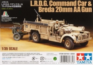 Tamiya 89785 1/35 British L.R.D.G. Command Car & Breda 20mm AA Gun