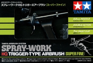 Tamiya 74549 Spray-Work HG Trigger-Type Airbrush (Super Fine) [0.2mm Nozzle Size] (Double Action)