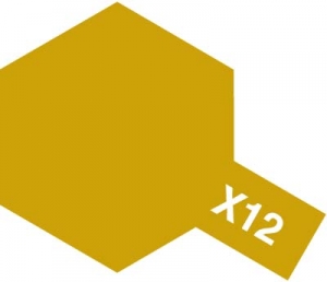 Tamiya Acrylic Color X-12 Gold Leaf (23ml) [Gloss Metallic]
