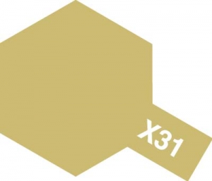 Tamiya Acrylic Color X-31 Titanium Gold (10ml) [Gloss Metallic]