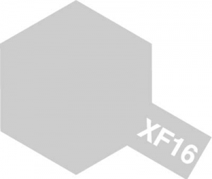 Tamiya Acrylic Color XF-16 Flat Aluminium (10ml) [Matt Metallic]