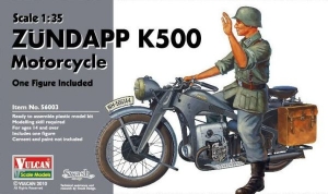 Vulcan 56003 1/35 German Zundapp K500 Motorcycle w/Figure