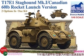 Bronco ZB48003 1/48 British Staghound Mk.I (T17E1) / Canadian Staghound Mk.I w/60-lb Rocket Launcher