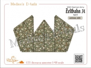 Medico's D-tails #021 1/48 W.W.II German Army Tent for 8 - "Autumn Side"