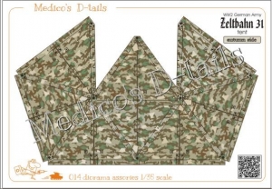 Medico's D-tails #014 1/35 W.W.II German Army Tent for 8 - "Autumn Side"