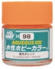 Mr Aqueous Hobby Color H-98 Fluorescent Orange (10ml)