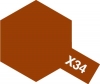 Tamiya Acrylic Color X-34 Metallic Brown (10ml) [Gloss Metallic]