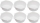 Mr Hobby GT-115W Mr. Paint Cup (6 Pcs) [White]