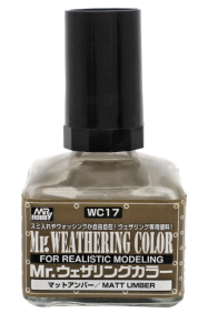 Mr Hobby WC-17 Mr. Weathering Color (40ml) [Matt Umber]