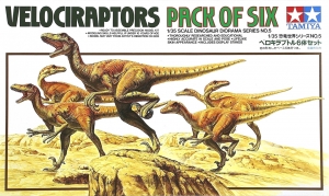 Any Order + Tamiay 60105 1/35 Velociraptors "Pack of Six"